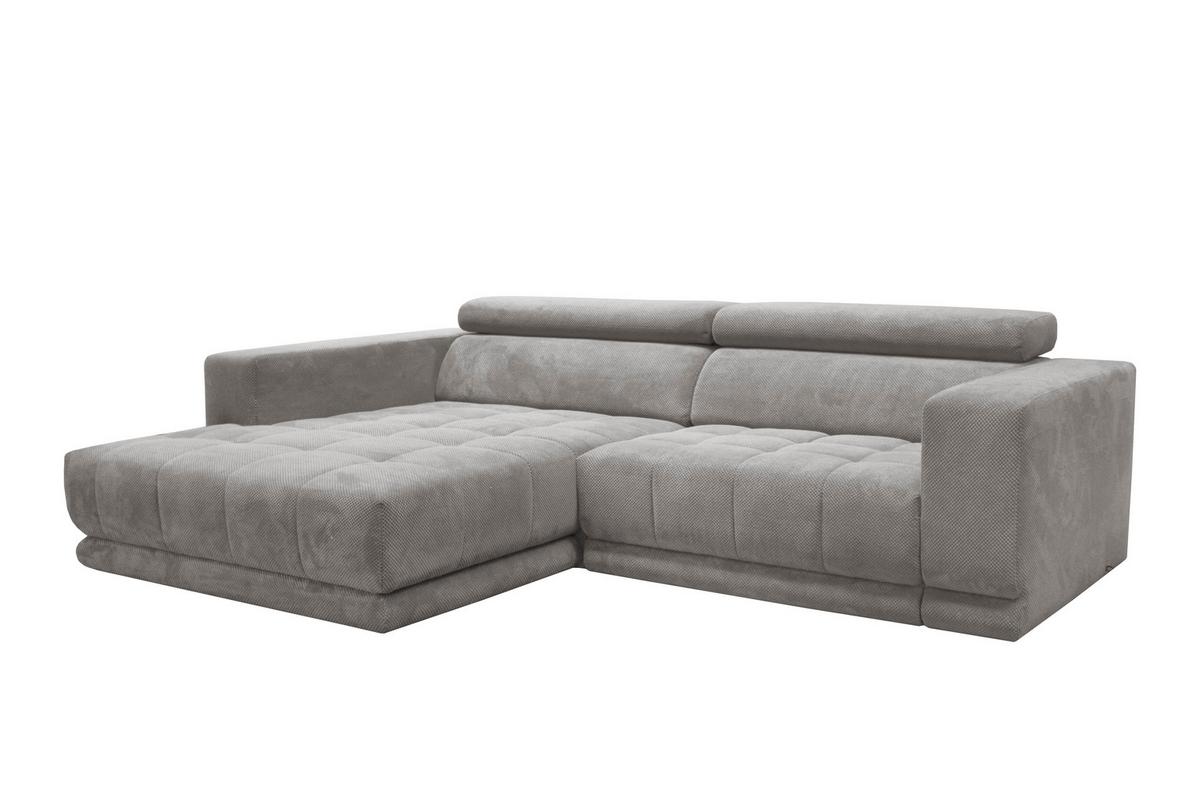 Kutna Garnitura Portland - siva/crna, Moderno, tekstil/plastika (197/78-98/275cm) - Premium Living