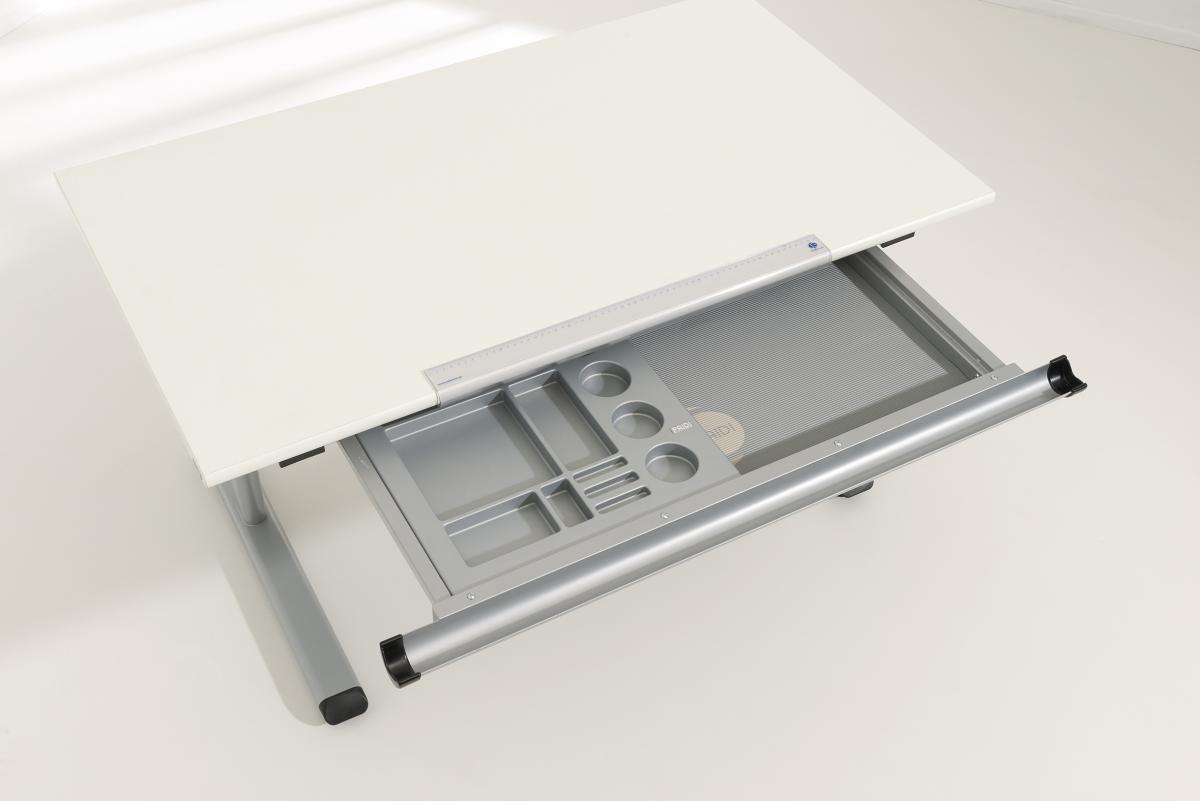 PODZIAŁKA DO SZUFLADY MARCO 2 - kolor srebrny, Basics, tworzywo sztuczne (40/3,7/37,7cm) - Paidi