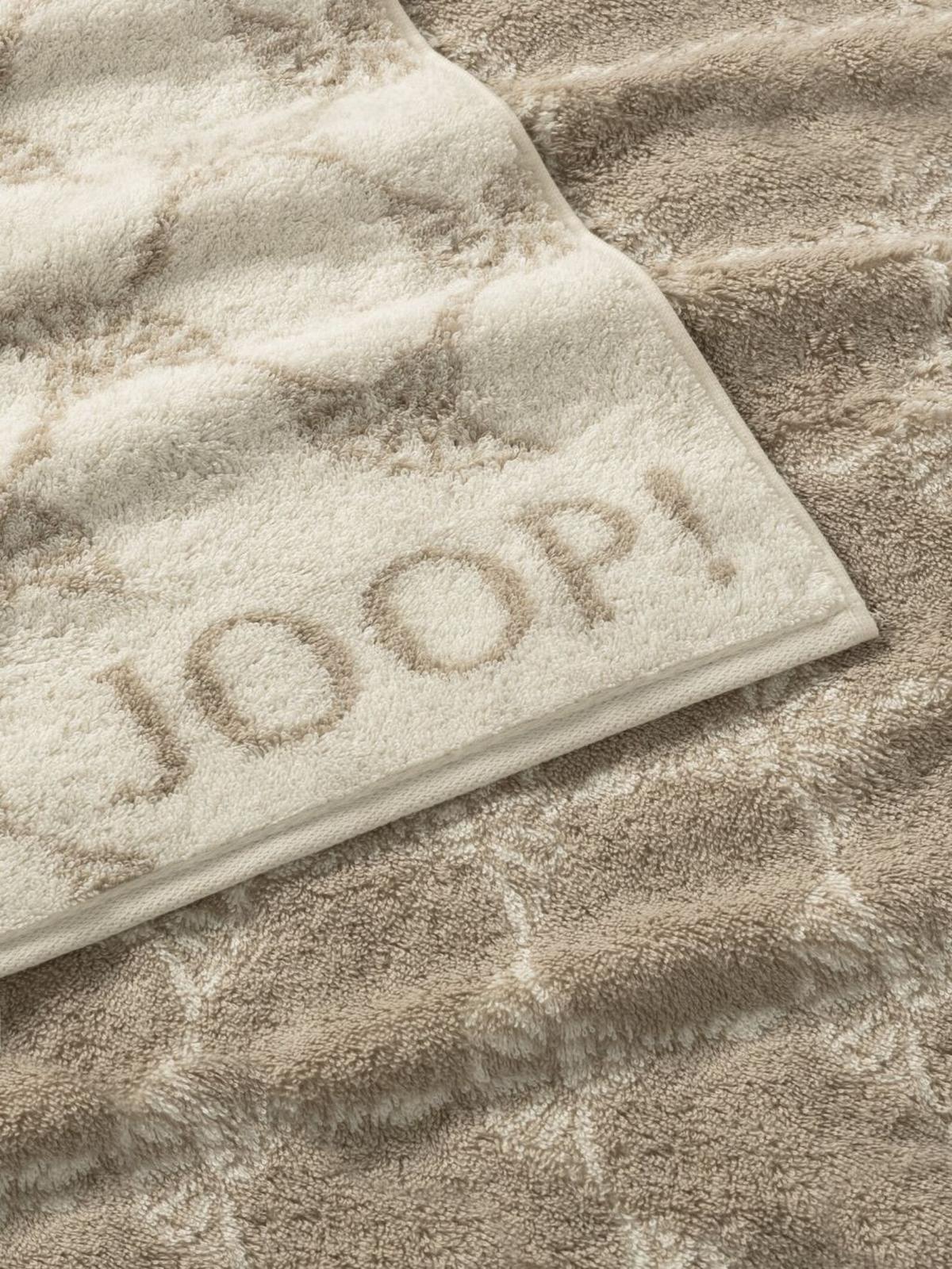 RĘCZNIK JOOP! CLASSIC CORNFLOWER - beżowy, Basics, tkanina (50/100cm) - Joop!