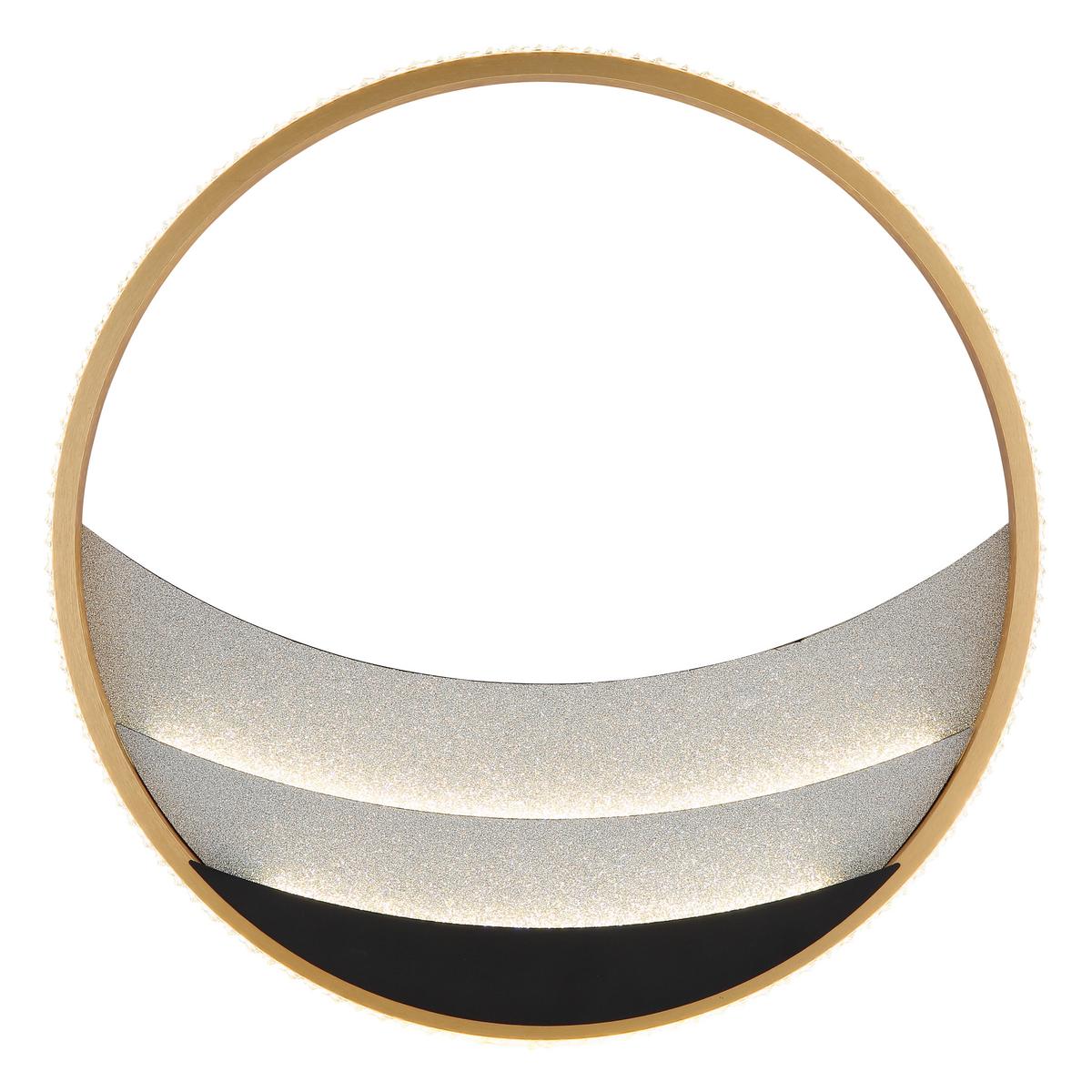 Led Stropna Svjetiljka Constance - prozirno/boje kroma, Design, metal/plastika (41/6cm) - Globo