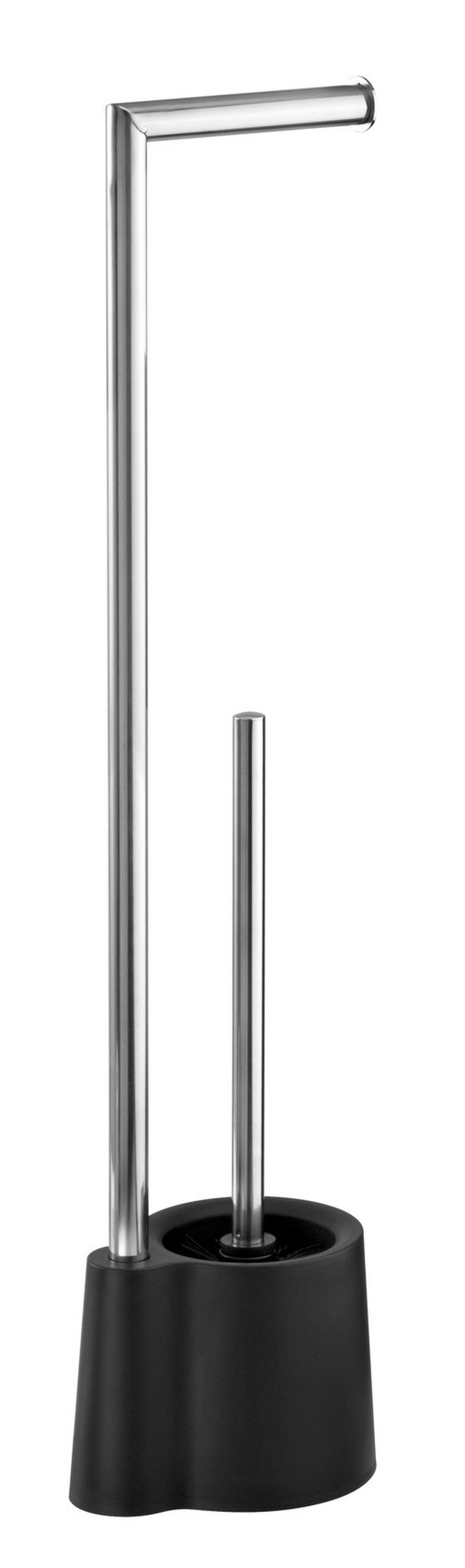 Garnitura Toaletne Četke Avola - srebrne boje/crna, Konvencionalno, metal/plastika (13/70/16cm) - Wenko