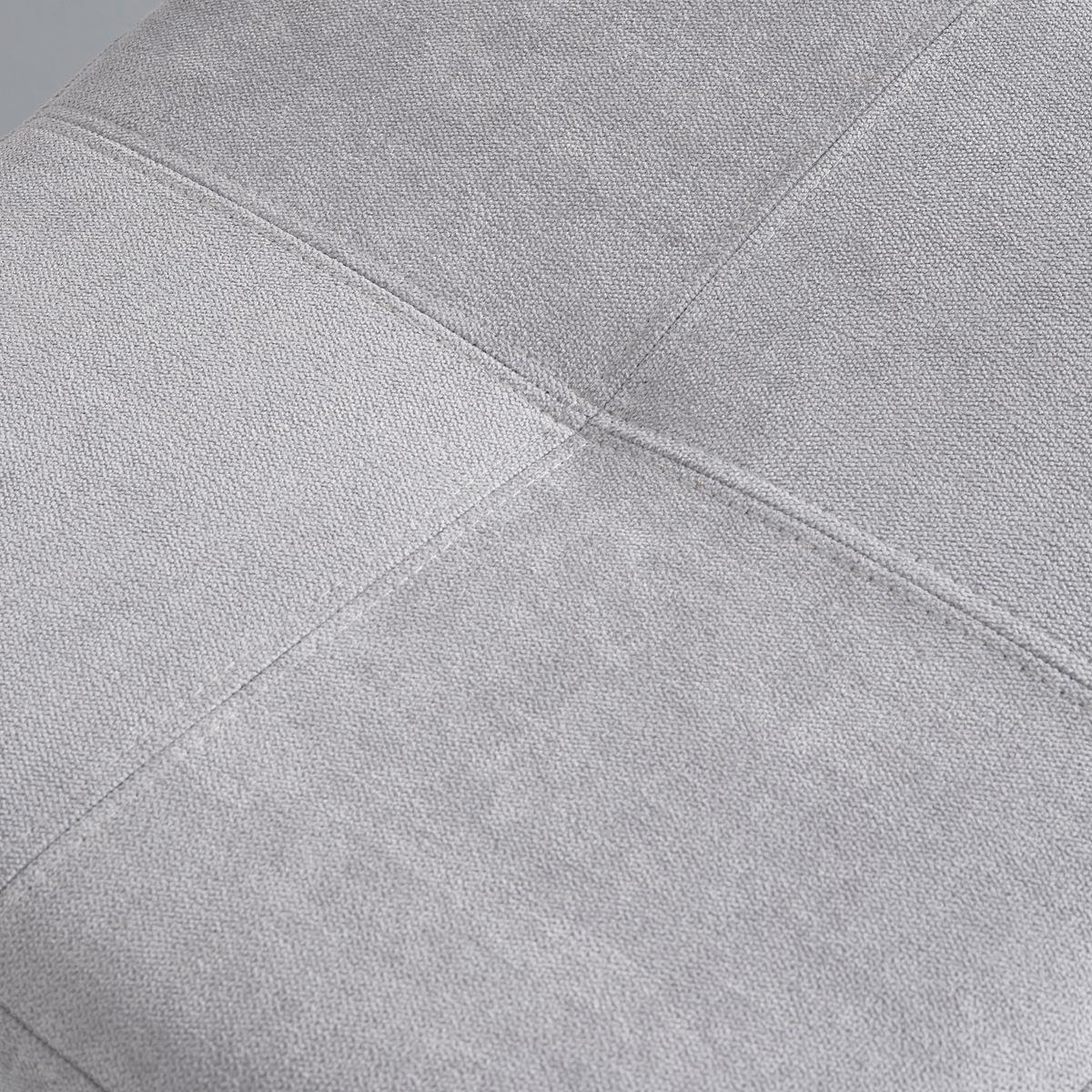 Barhocker Neta Hellgrau Webstoff Gepolstert - Hellgrau/Schwarz, MODERN, Holz/Textil (45cm) - Bessagi Home