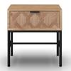 SÄNGBORD MILANO - svart/askfärgad, Modern, metall/trä (47,5/51/36cm) - Bessagi Home