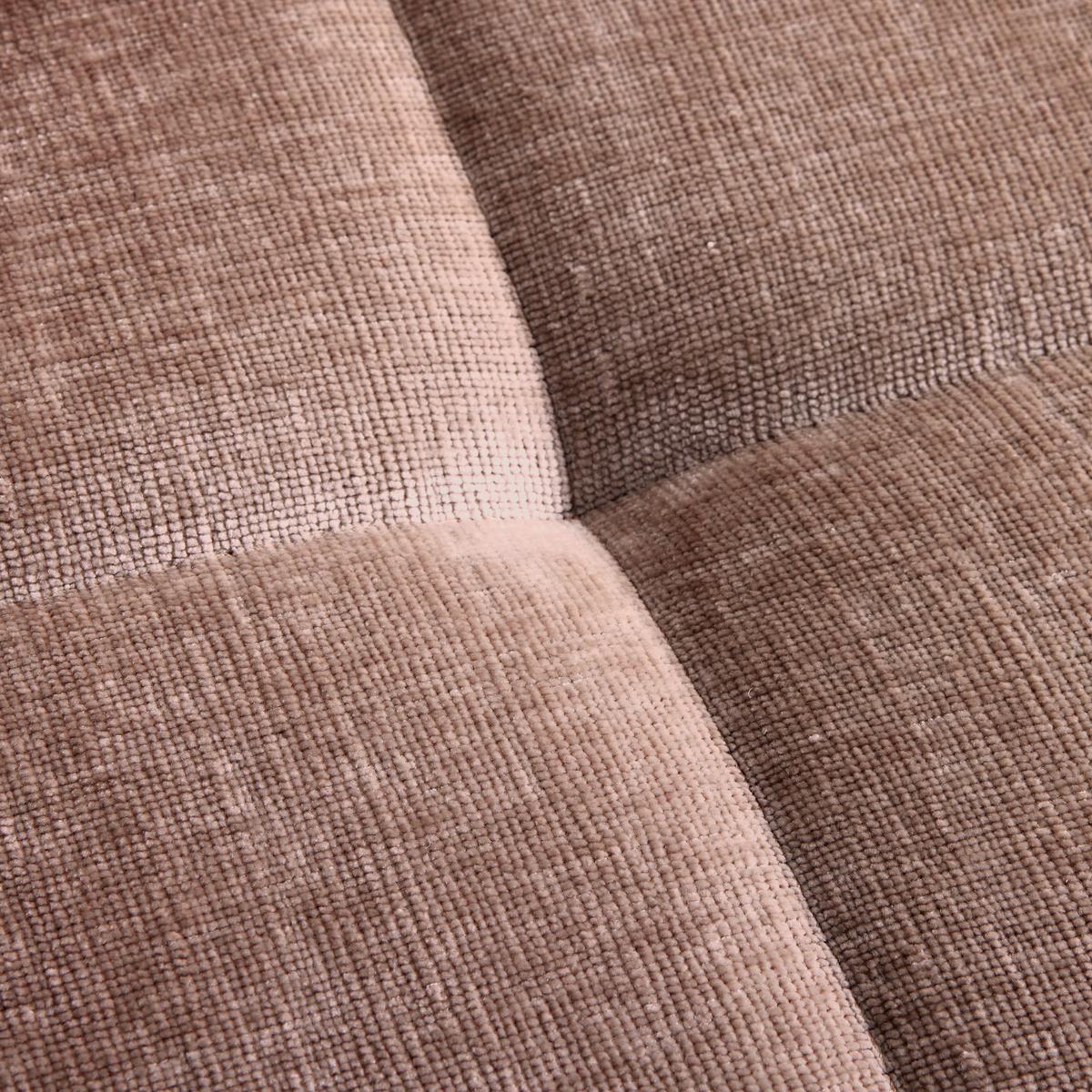 Bigsofa Matteo Rosa - Schwarz/Rosa, MODERN, Holz (246/93/124cm) - Based