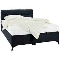 Boxbett in Schwarz ca. 140x200cm - Schwarz, KONVENTIONELL, Holzwerkstoff/Kunststoff (140/200cm) - Mömax