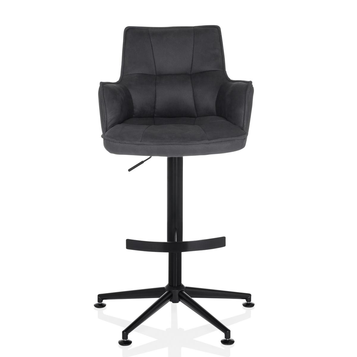 Barski Stol Solao Life High, Antracit - črna/antracit, Moderno, kovina/umetna masa (55/93/56cm) - MID.YOU