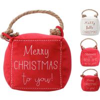 Ajtóütköző Xmas - textil (13/13/13cm)
