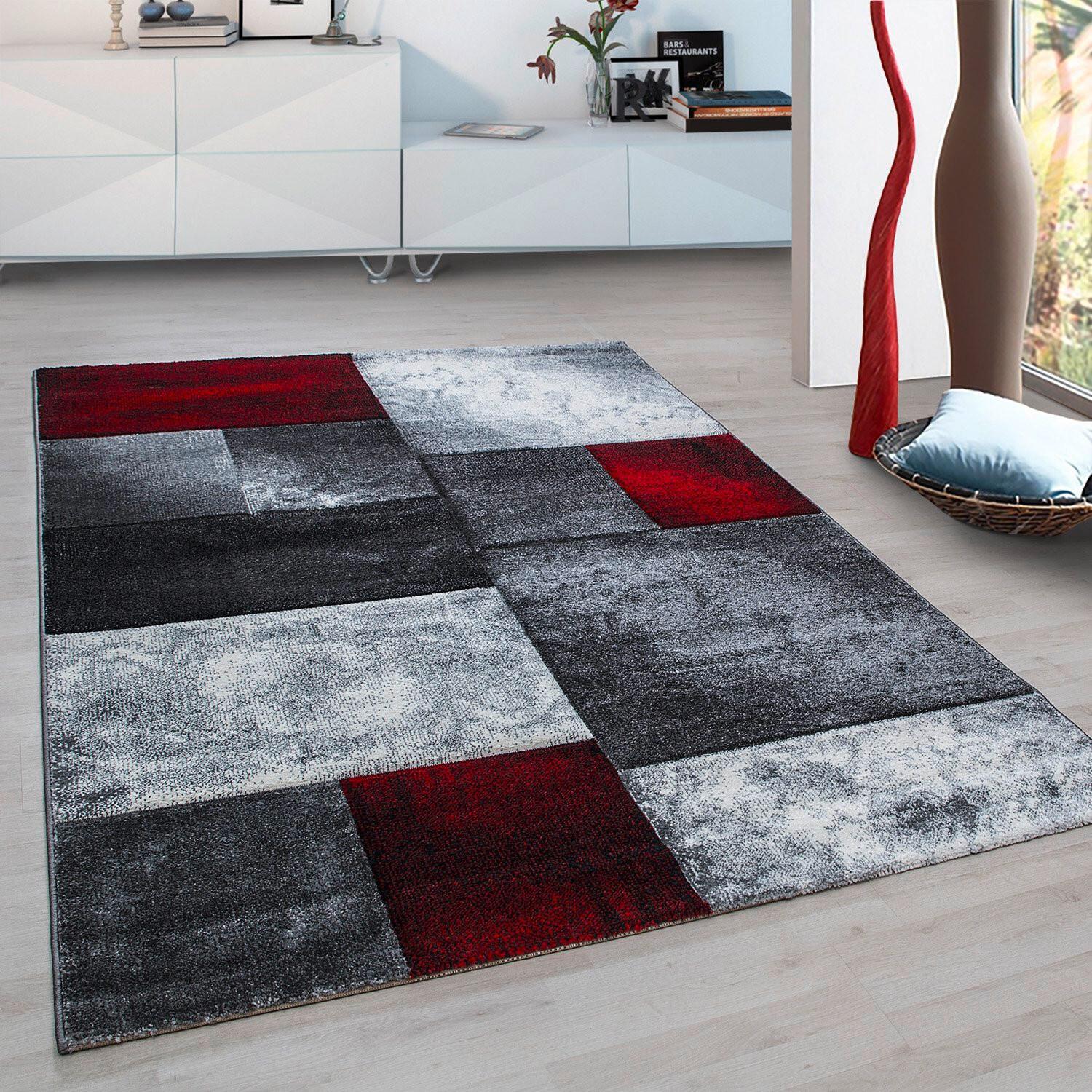 Flachwebeteppich Hawaii Rot ca. 140x200cm - Rot, Design, Textil (140/200cm) - Novel