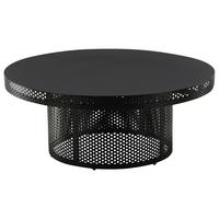 Couchtisch West End X Josefin Lustig Ø ca. 100 cm - Schwarz, Design, Metall (100/100/40cm) - Livetastic