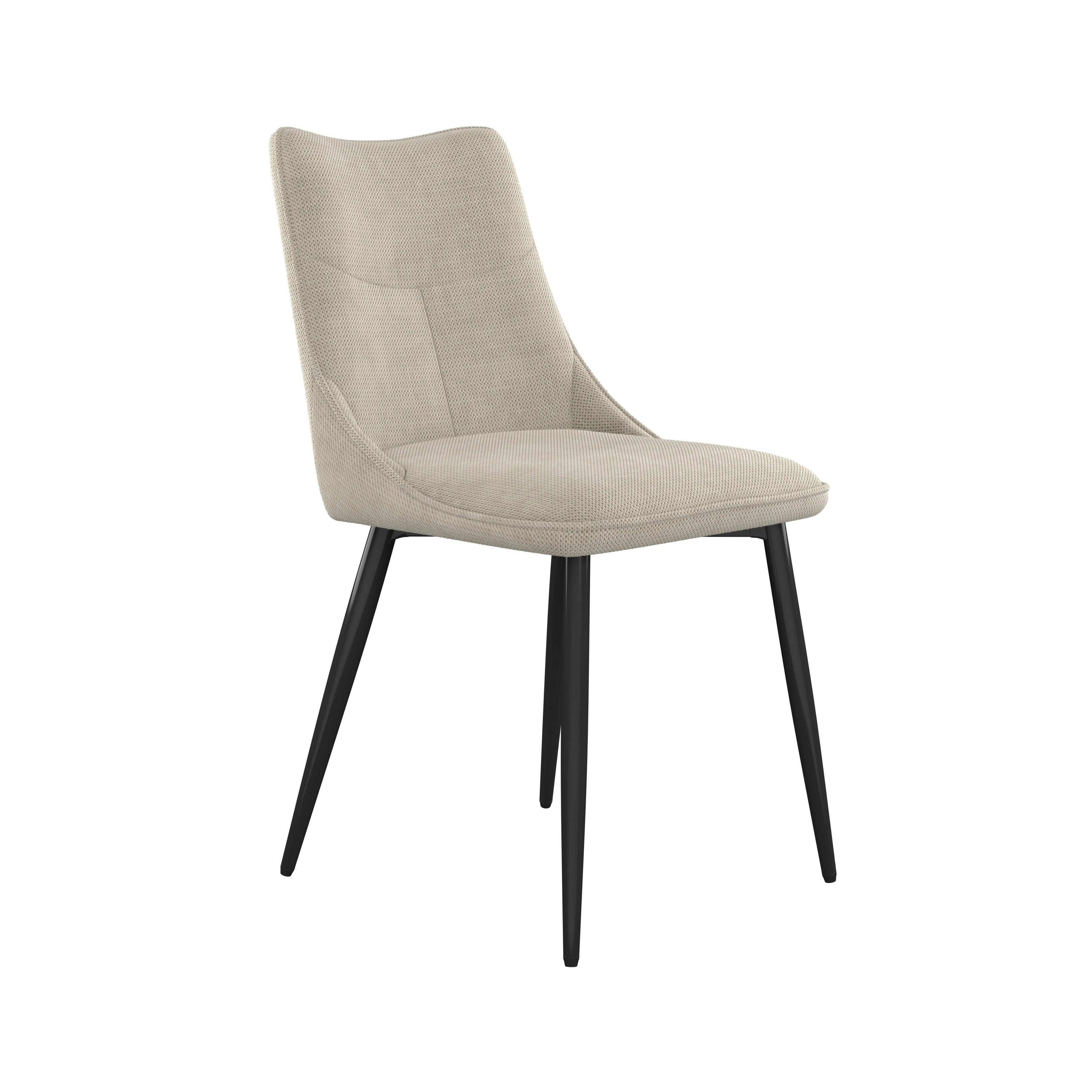 Stol Vera, Bež - črna/bež, Konvencionalno, kovina/tekstil (46/86/59cm) - Nedis SmartLife