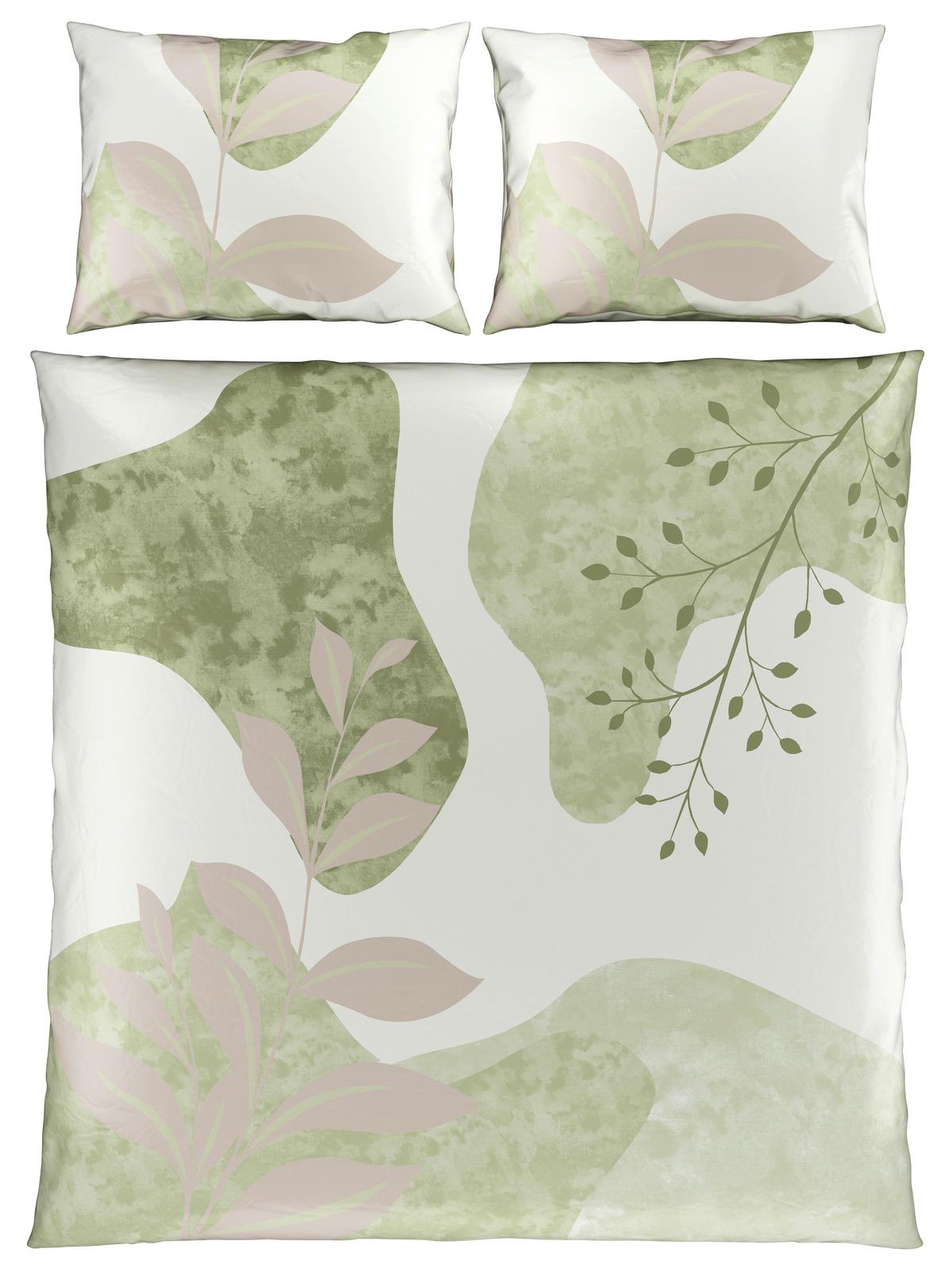 Lenjerie de pat Ice Burg cca. 200x220/2x50x70 cm - verde, textil (200/220cm) - Modern Living