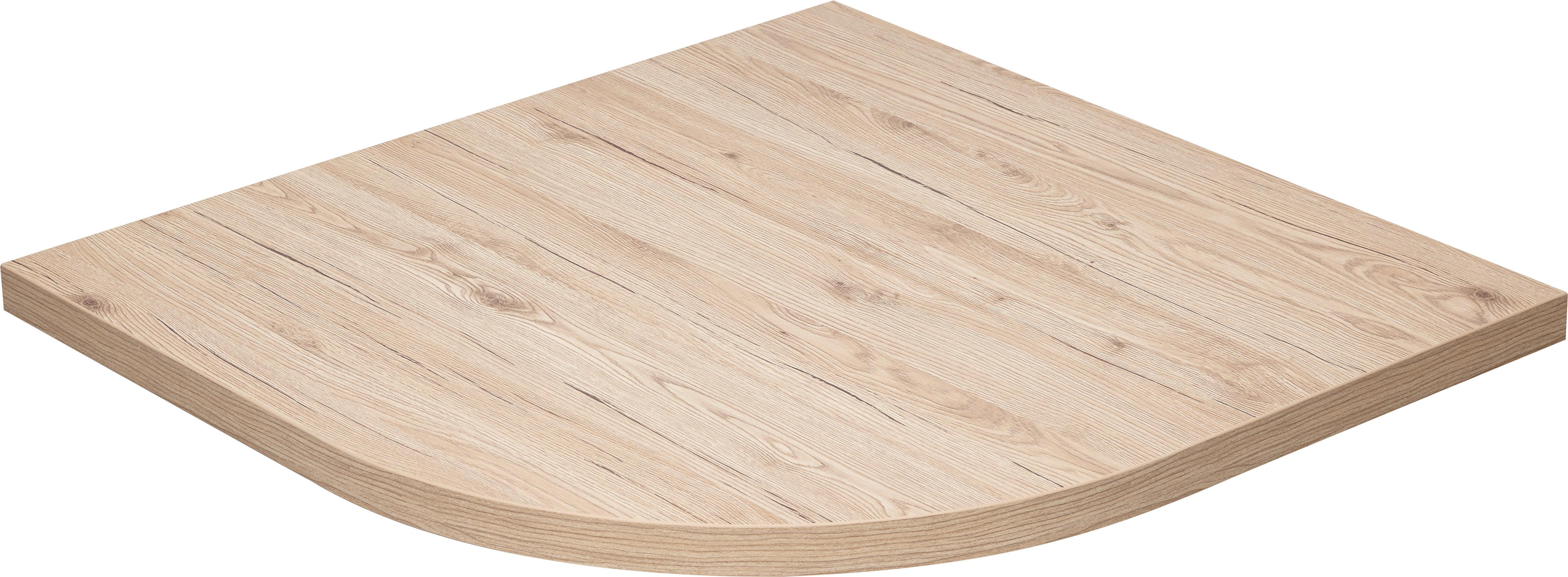 Eckverbindungsplatte in Eichefarben - Eichefarben, Modern, Holz (80/4/80cm) - Mömax
