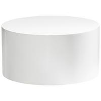 COUCHTISCH MONOBLOC - Weiss Hochglanz, Lifestyle, Holzwerkstoff (60/60/30cm) - Livetastic