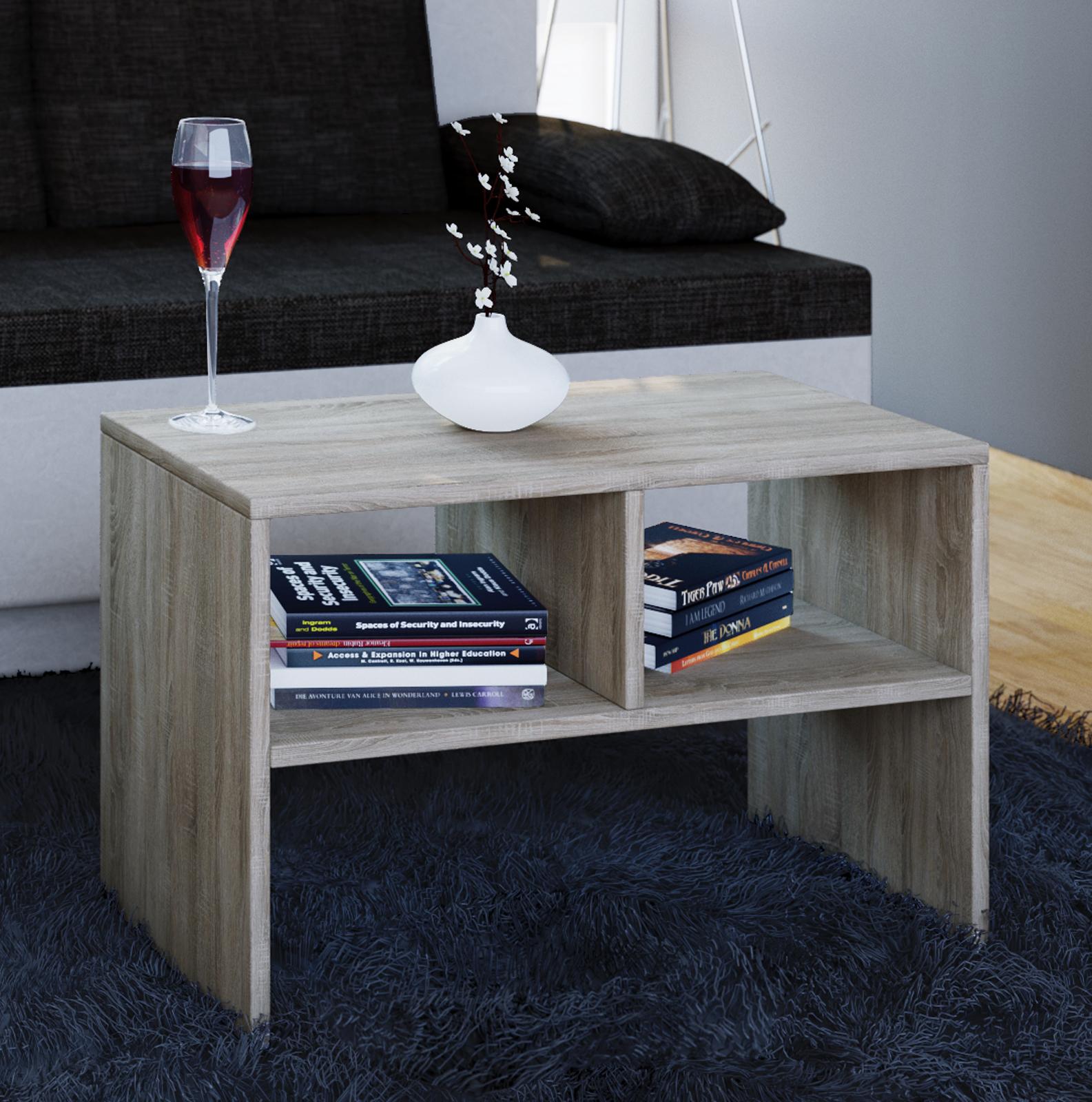 Couchtisch ''Nachto'', ca.60x30x40cm Eichefarben - Eichefarben, Basics, Holzwerkstoff (63/30/40cm) - MID.YOU