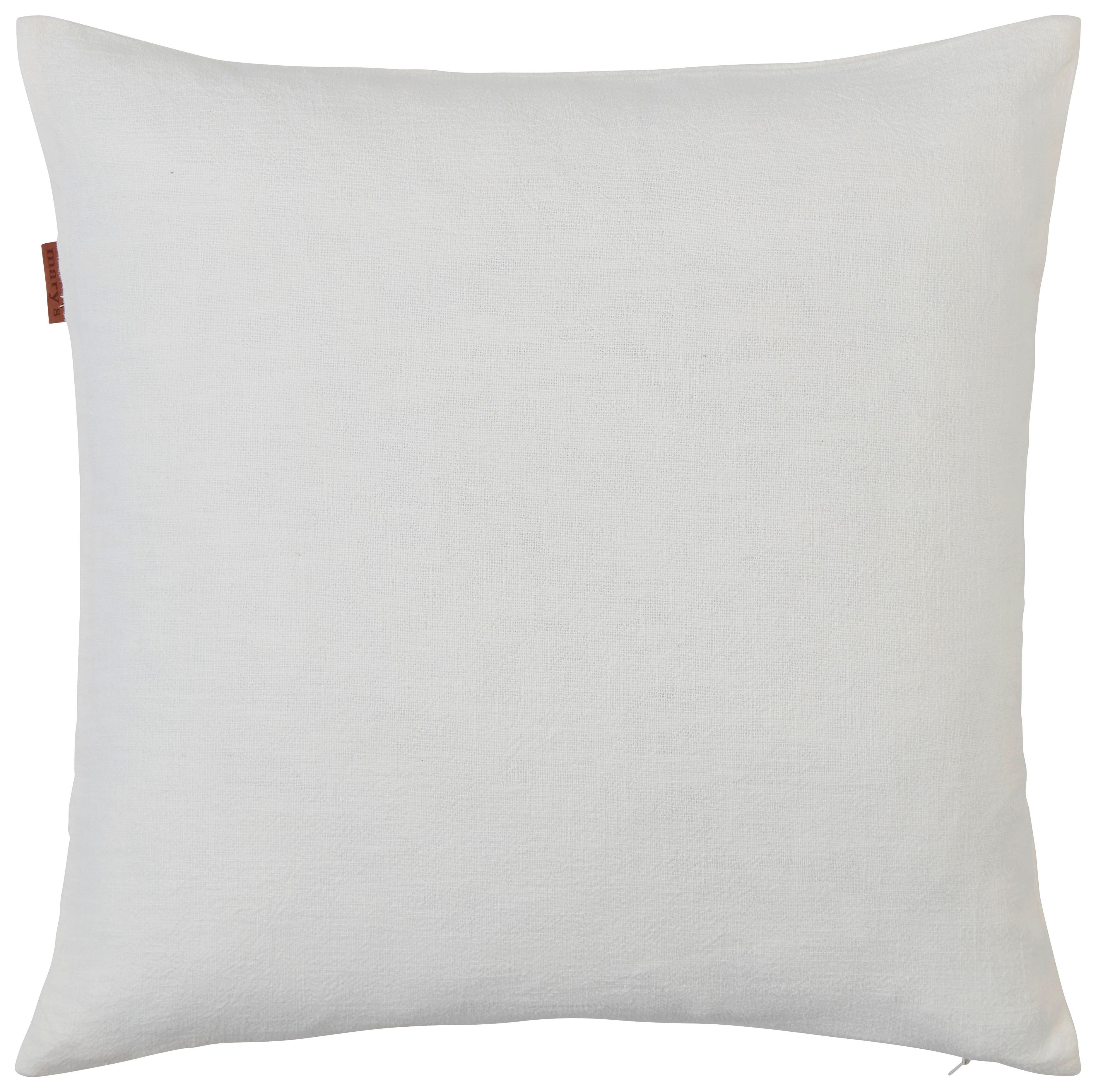 Zierkissen Willow in Weiß ca. 40x40cm - Weiß, MODERN, Textil (40/40cm) - Mary's