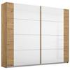 DULAP USI CULISANTE ARTEMIS - alb/stejar Artisan, Modern, sticlă/material pe bază de lemn (226/210/62cm) - Modern Living