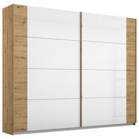 DULAP USI CULISANTE ARTEMIS - alb/stejar Artisan, Modern, sticlă/material pe bază de lemn (226/210/62cm) - Modern Living