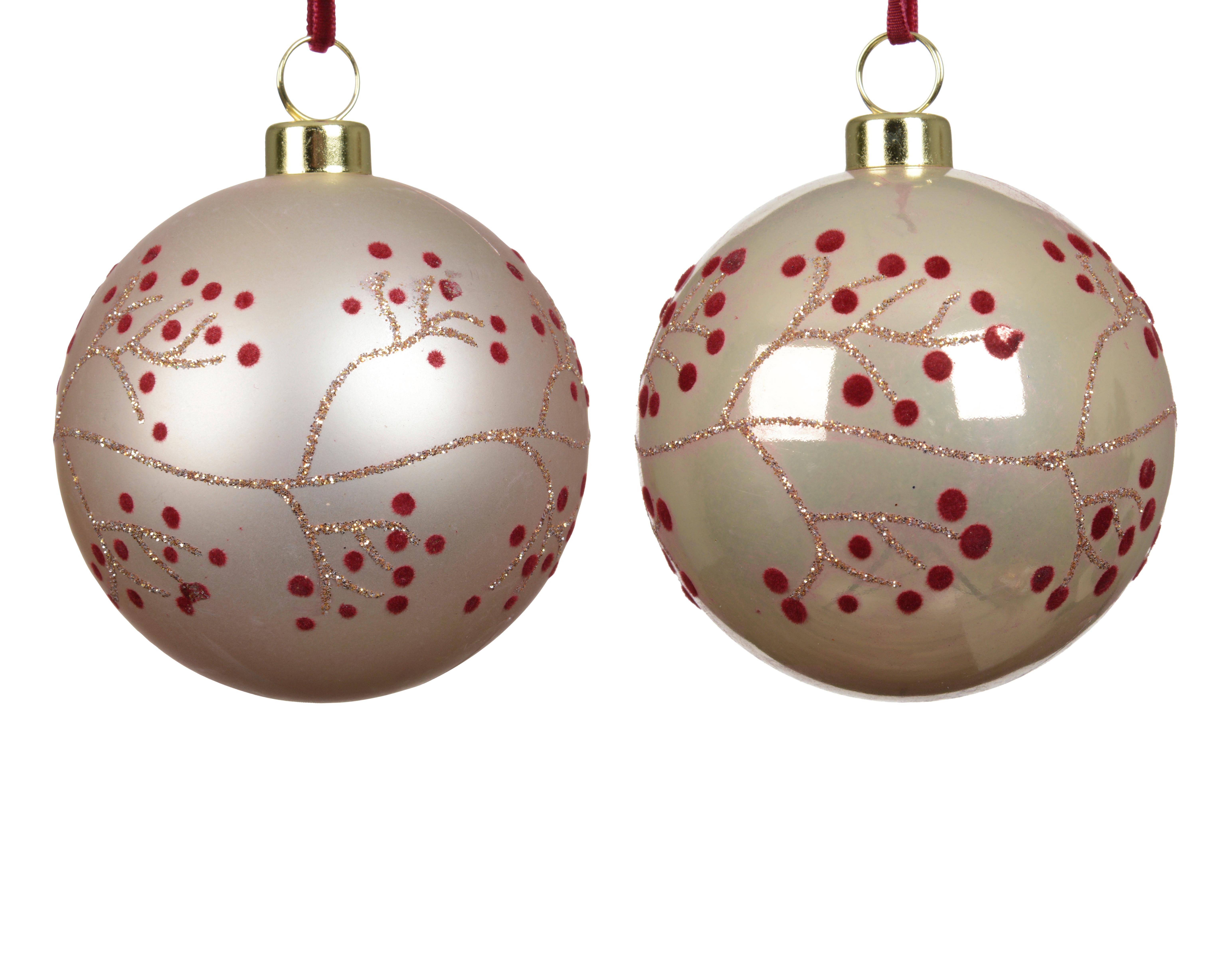 Kuglica Za Bor Pearly, Ø: 8cm - boje sedefa, Basics, plastika (8/8/8cm)