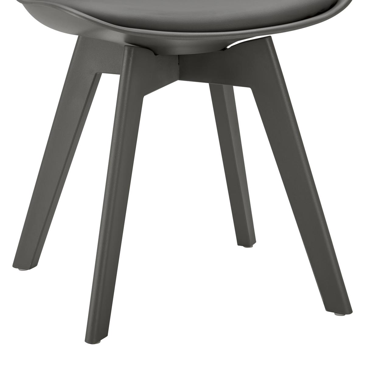 KRZESŁO VEGA - szary, Modern, tworzywo sztuczne (46/83/54cm) - Bessagi Home