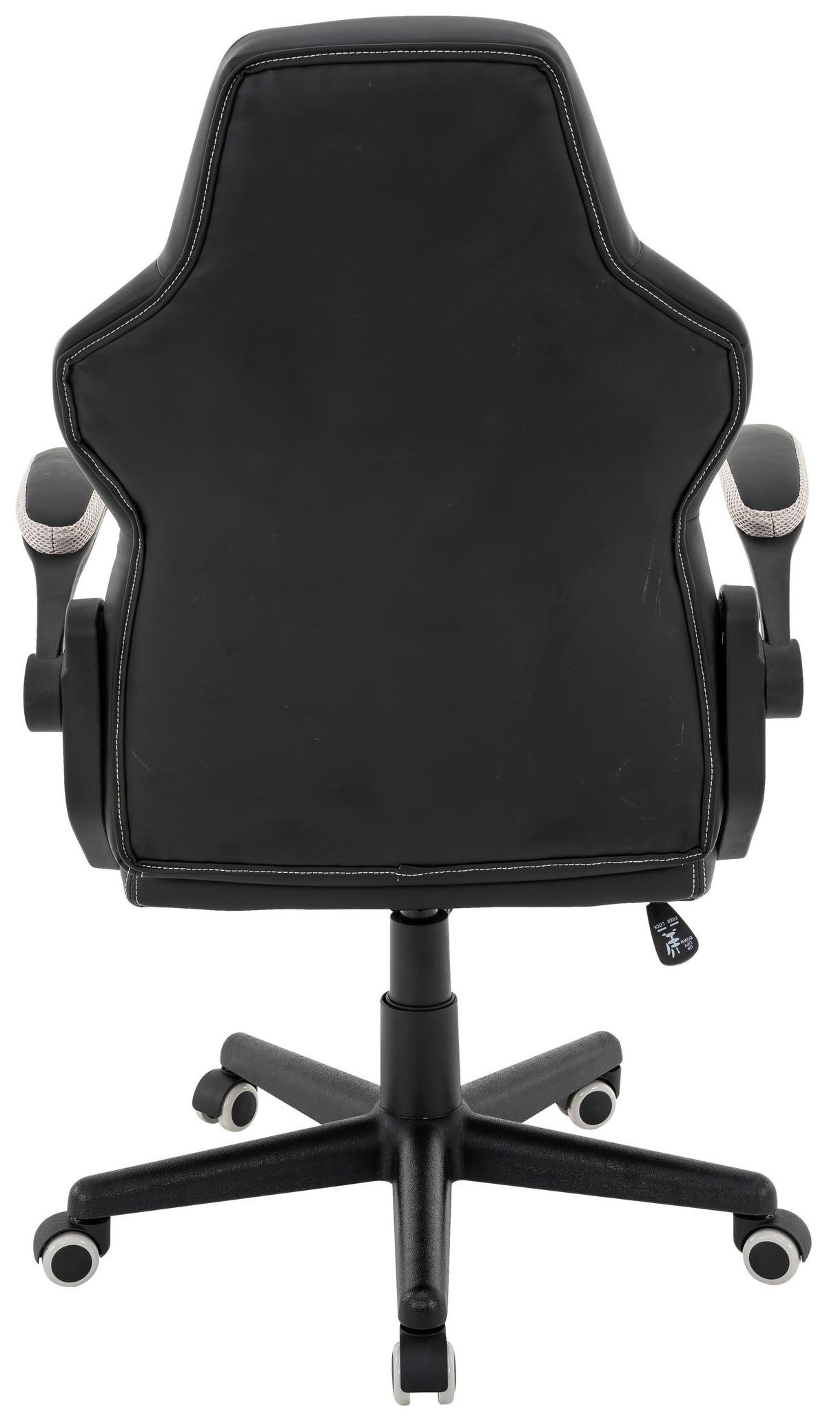 Direktorski Stol Meli - siva/črna, Moderno, kovina/umetna masa (62/117/66cm)