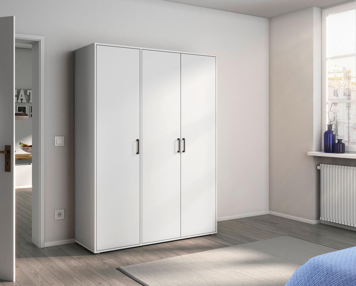 DULAP  USI ROTATIVE VOYAGER - alb, Modern, material pe bază de lemn (140/194/53cm) - Modern Living