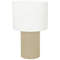 Namizna Svetilka Bulgi - bela/naravne barve, Konvencionalno, kovina/umetna masa (20/30cm)