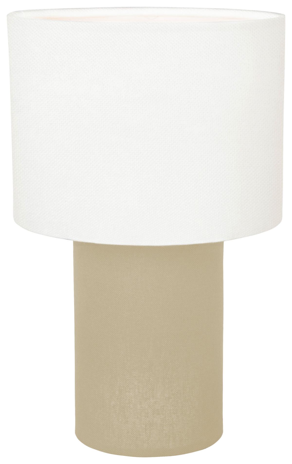 Namizna Svetilka Bulgi - bela/naravne barve, Konvencionalno, kovina/umetna masa (20/30cm)