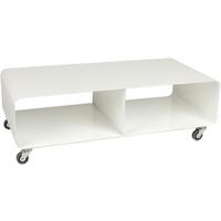 SZAFKA RTV LOUNGE M - biały, Design, tworzywo sztuczne/metal (90/30/42cm) - Kare-Design