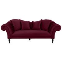 Trosjed Cupido - crvena/crna, Design, tekstil/drvo (242/91/104cm) - Mömax
