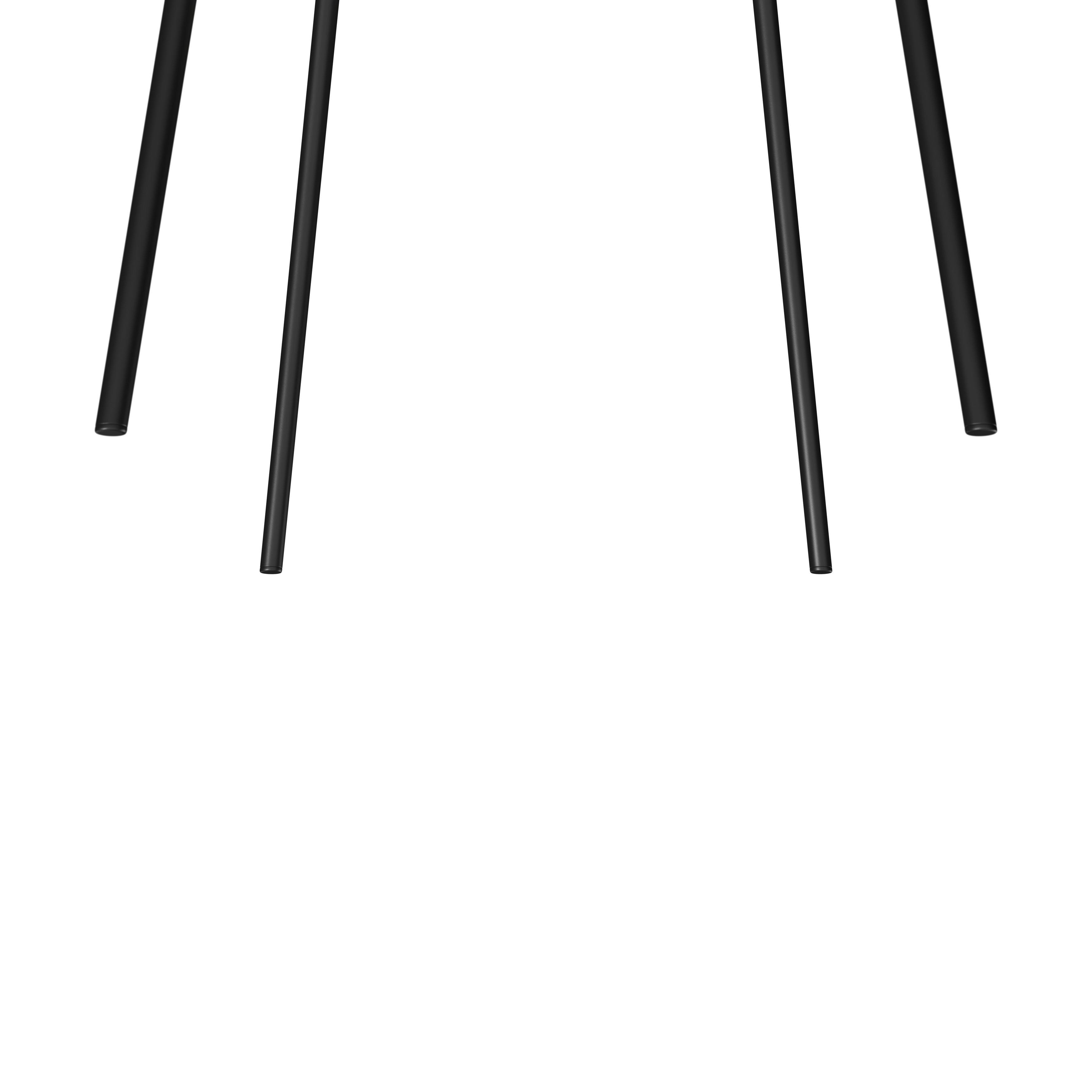 STOL MALEA - grön/svart, Modern, metall/trä (49/81/52cm) - Bessagi Home