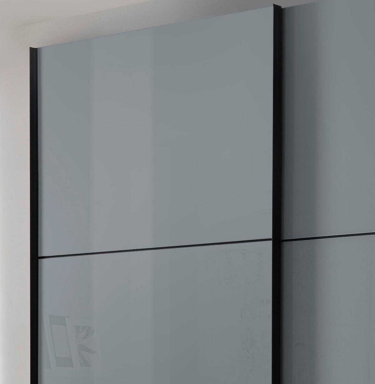 Ormar Sa Staklenim Kliznim Vratima Includo - bijela/tamno siva, Moderno, staklo/drvni materijal (167/222/68cm) - Premium Living