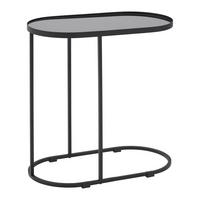 Mizica Nobile - črna, Moderno, kovina/steklo (55/29/55cm) - Premium Living