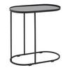 SIDOBORD NOBILE -SB- - svart, Modern, metall/glas (55/55/29cm) - Mömax