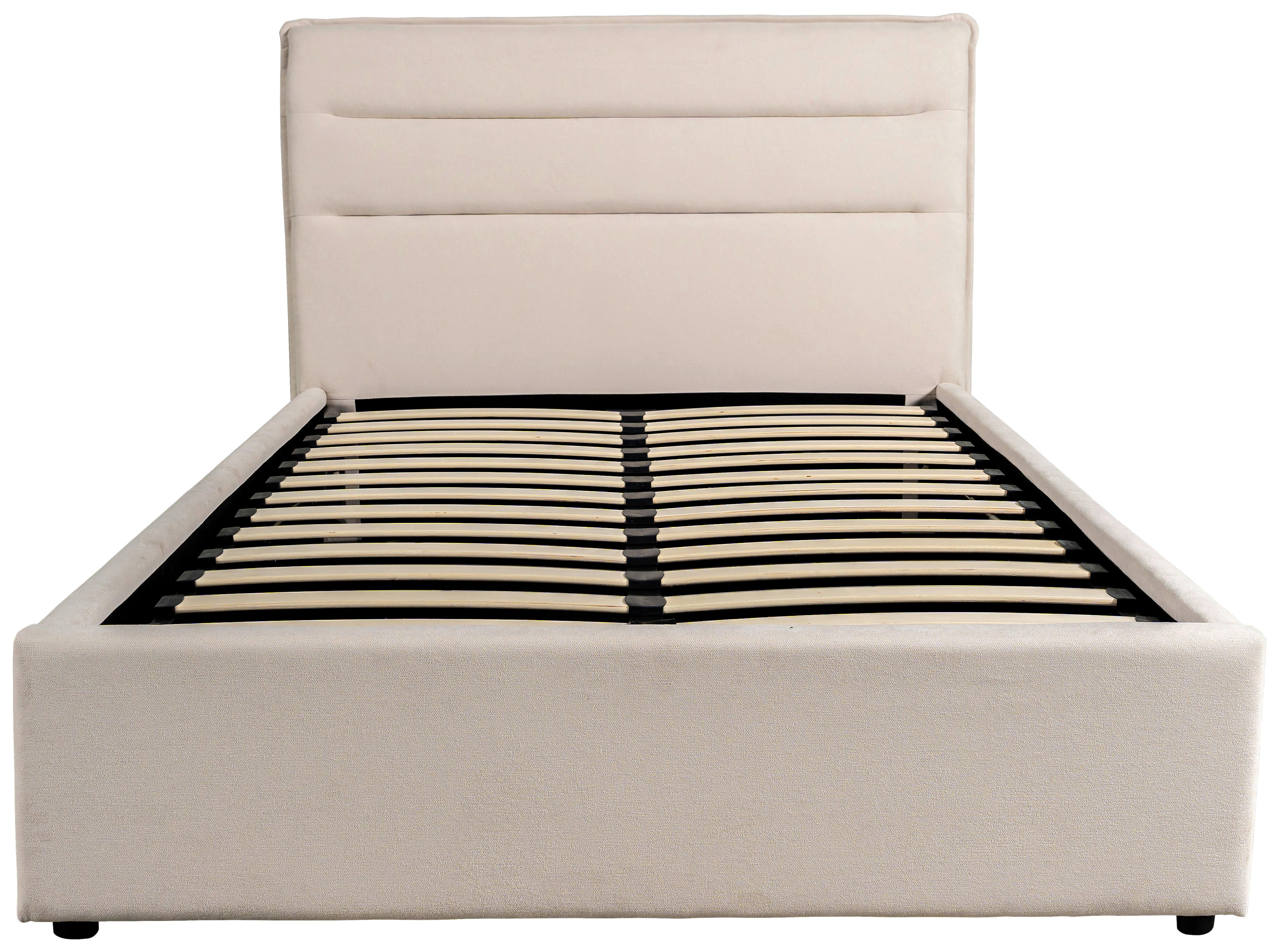 STOPPAD SÄNG SIENNA -EXKLUSIV- -BASED- - beige/svart, Lifestyle, metall/trä (120/200cm) - Based