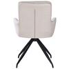 STOL MED ARMSTÖD NOVA - beige/svart, Modern, metall/textil (61/89/67cm) - Mömax