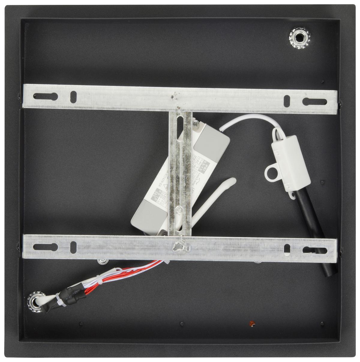 LED-Deckenleuchte Ziti Schwarz max. 40 Watt - Schwarz, MODERN, Kunststoff/Metall (58/47/6cm)