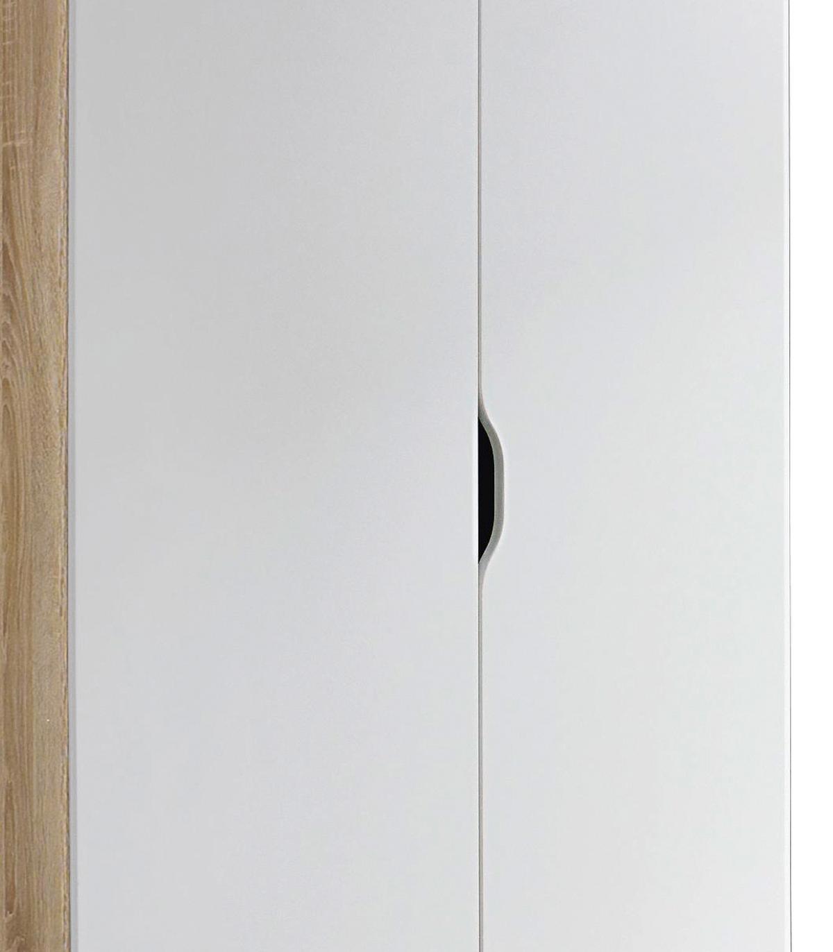 DULAP USI ROTATIVE FREISING - stejar Sonoma/alb, Modern, material pe bază de lemn (91/197/54cm) - Modern Living