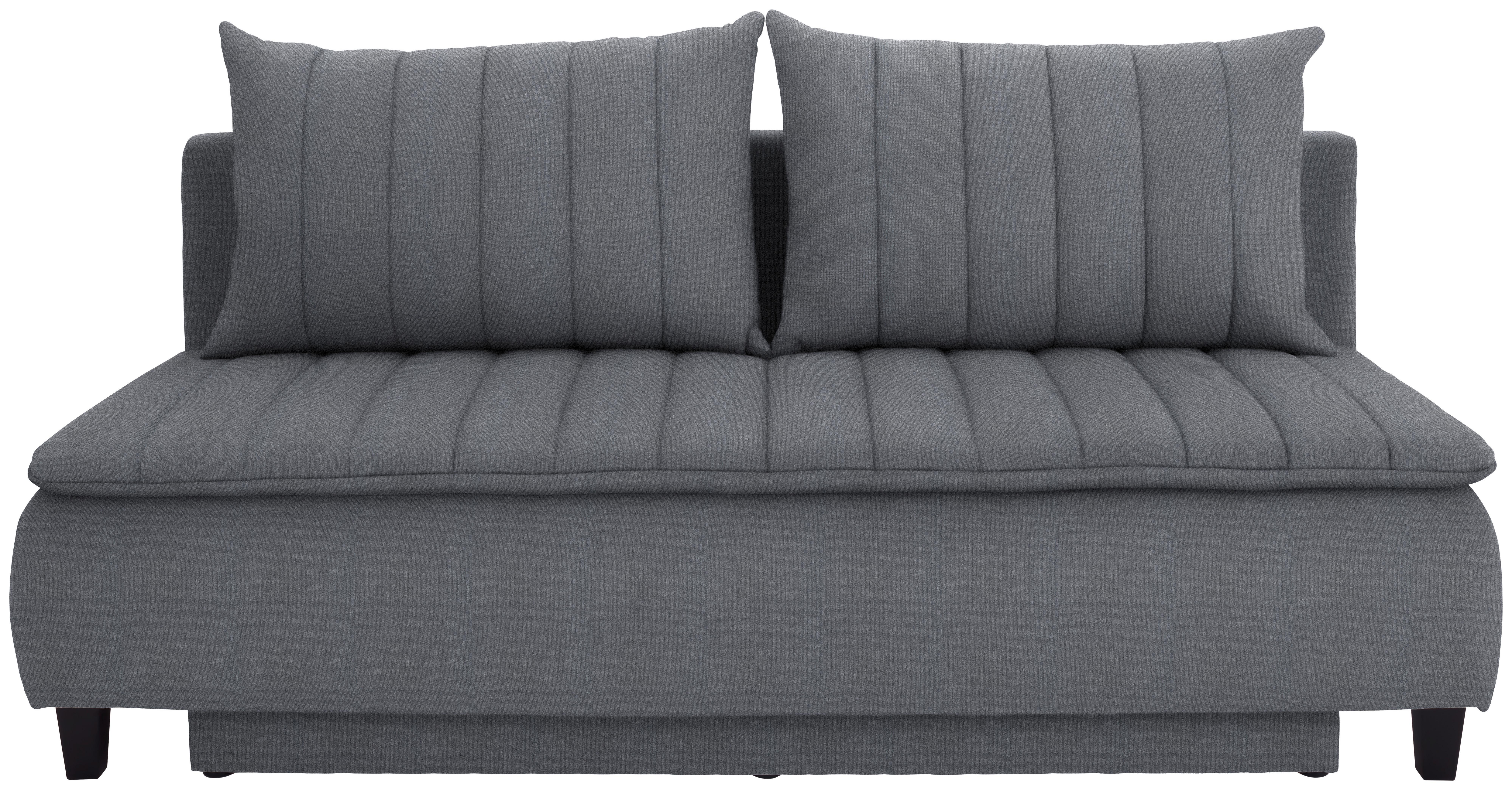 Canapea Boxspring MARINO - gri închis, Modern, textil (208/102/96cm) - Luca Bessoni
