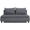 Canapea Boxspring MARINO - gri închis, Modern, textil (208/102/96cm) - Luca Bessoni