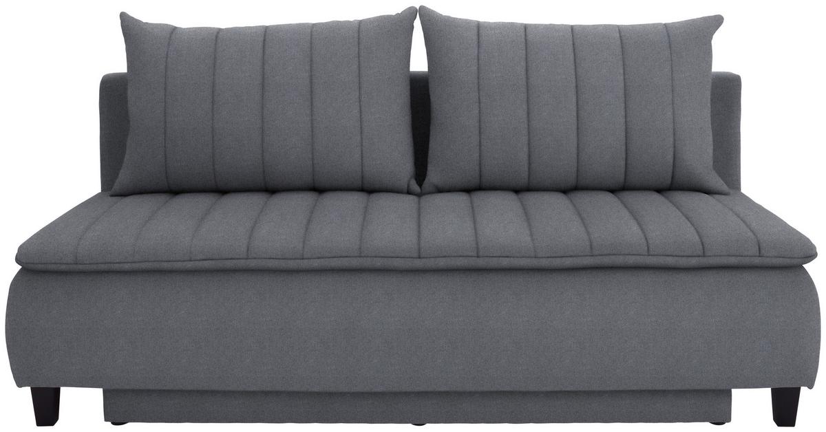 Canapea Boxspring MARINO - gri închis, Modern, textil (208/102/96cm) - Luca Bessoni