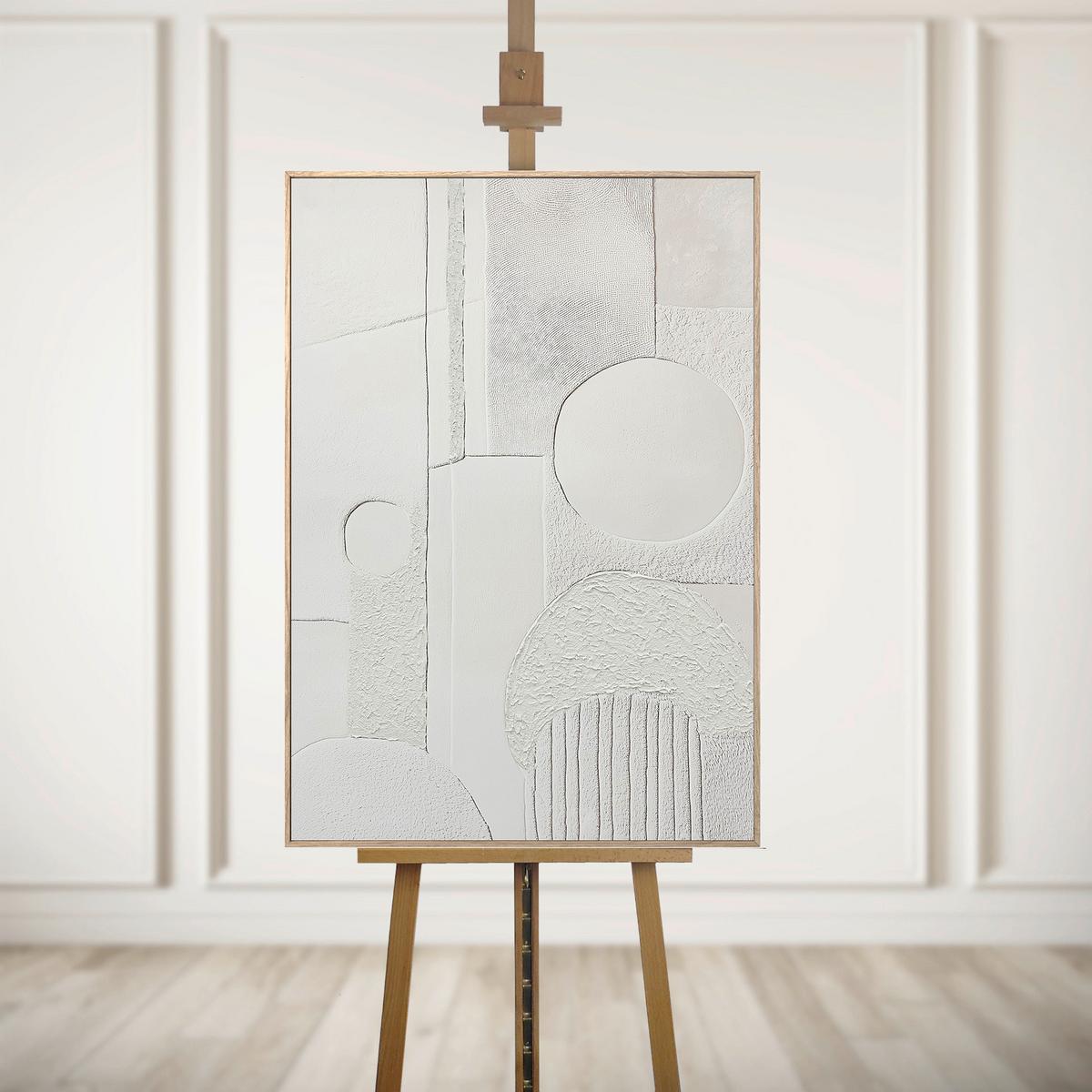 Leinwandbild CA Beige - Beige, Basics, Holz/Textil (70/100cm)