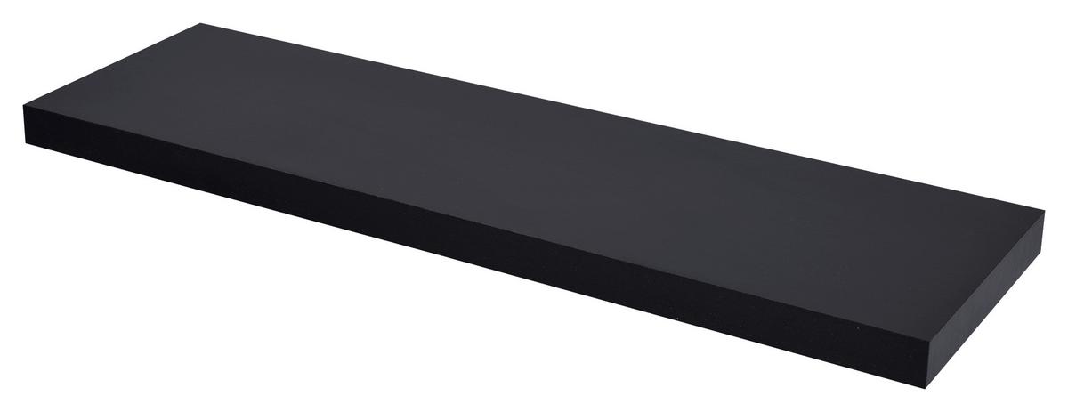 Wandboard Anja in Schwarz - Schwarz, MODERN, Holzwerkstoff (80/3,8/23,5cm) - Mömax