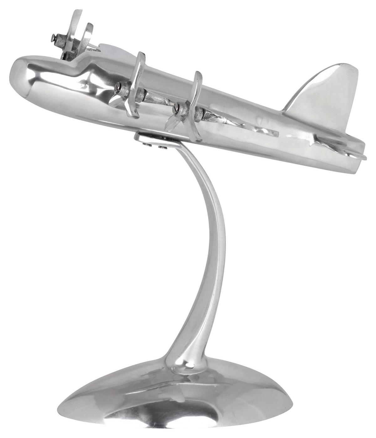 Skulptura Wohnling - srebrne barve, Moderno, kovina (42/30/30cm) - MID.YOU