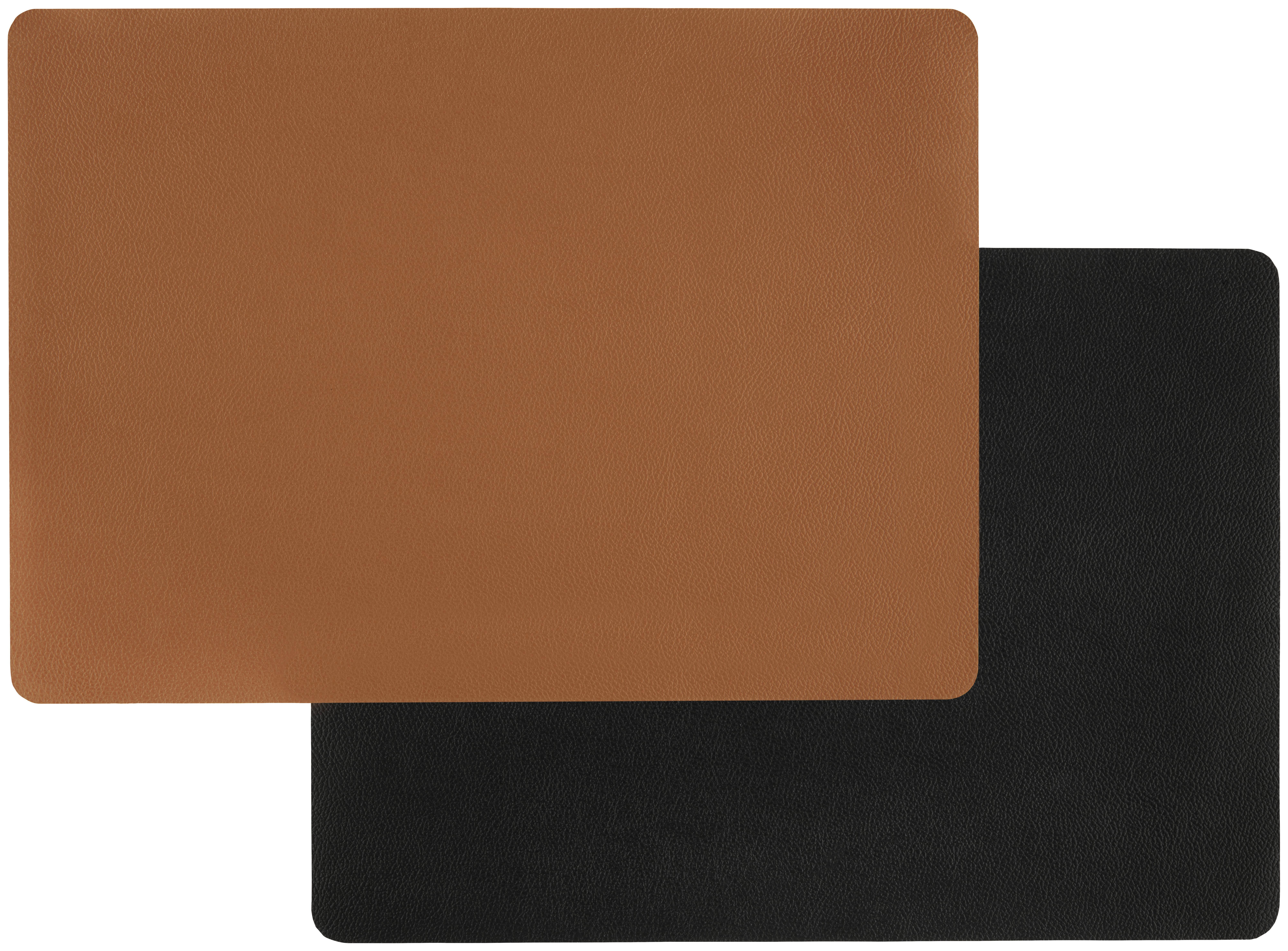 Étkezőalátét Diego - fekete/konyak, Modern, műanyag (46/33cm) - Modern Living