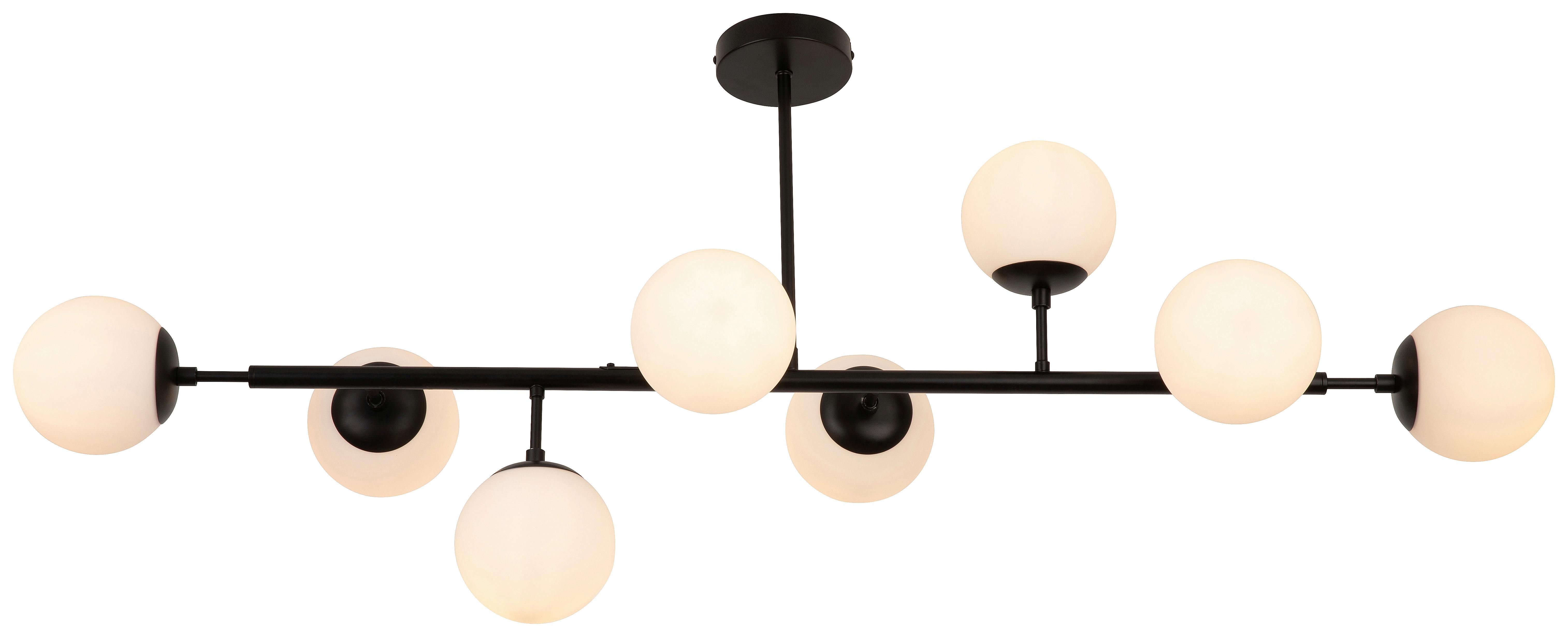 LAMPA SUFITOWA GISELLE - biały, Trend, metal/szkło (124/40/50cm) - Novel