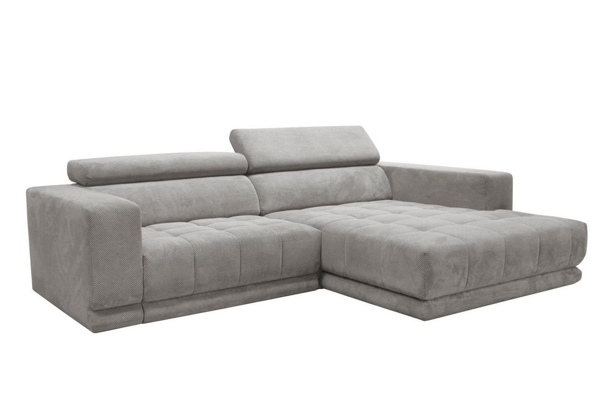 Kutna Garnitura Portland - svijetlo siva/crna, Moderno, tekstil/plastika (275/78-98/197cm) - Premium Living
