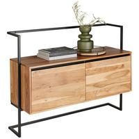KOMODA NISKA FLY -STUDIO- - kolor akacjowy/czarny, Lifestyle, metal/drewno (118/90/40cm) - Zandiara