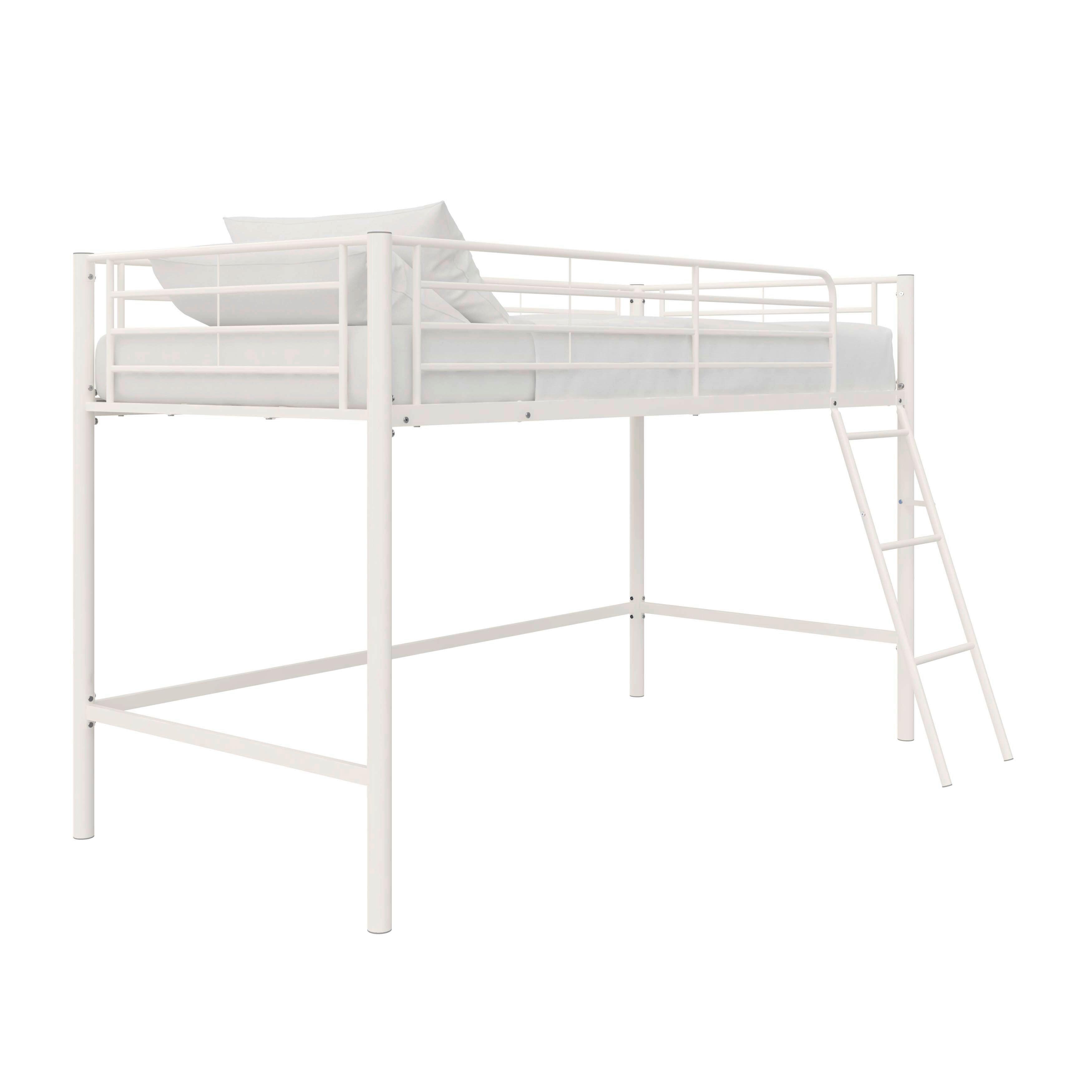 Hochbett Jodie Weiß - Weiß, Design, Metall (207/129/130cm) - MID.YOU