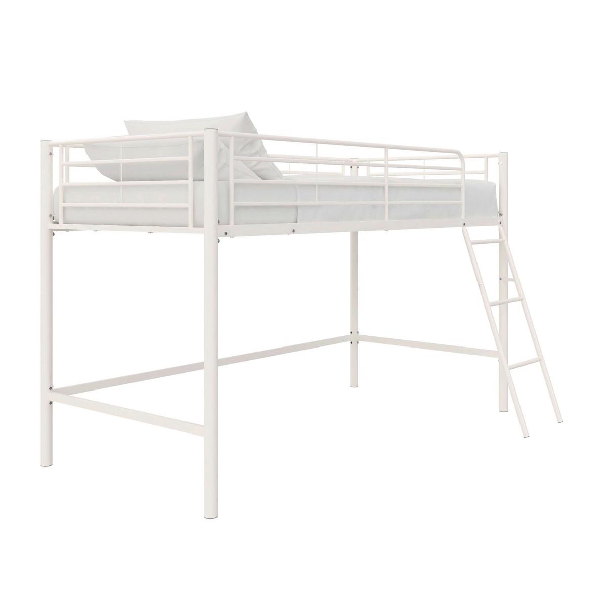 Hochbett Jodie Weiß - Weiß, Design, Metall (207/129/130cm) - MID.YOU