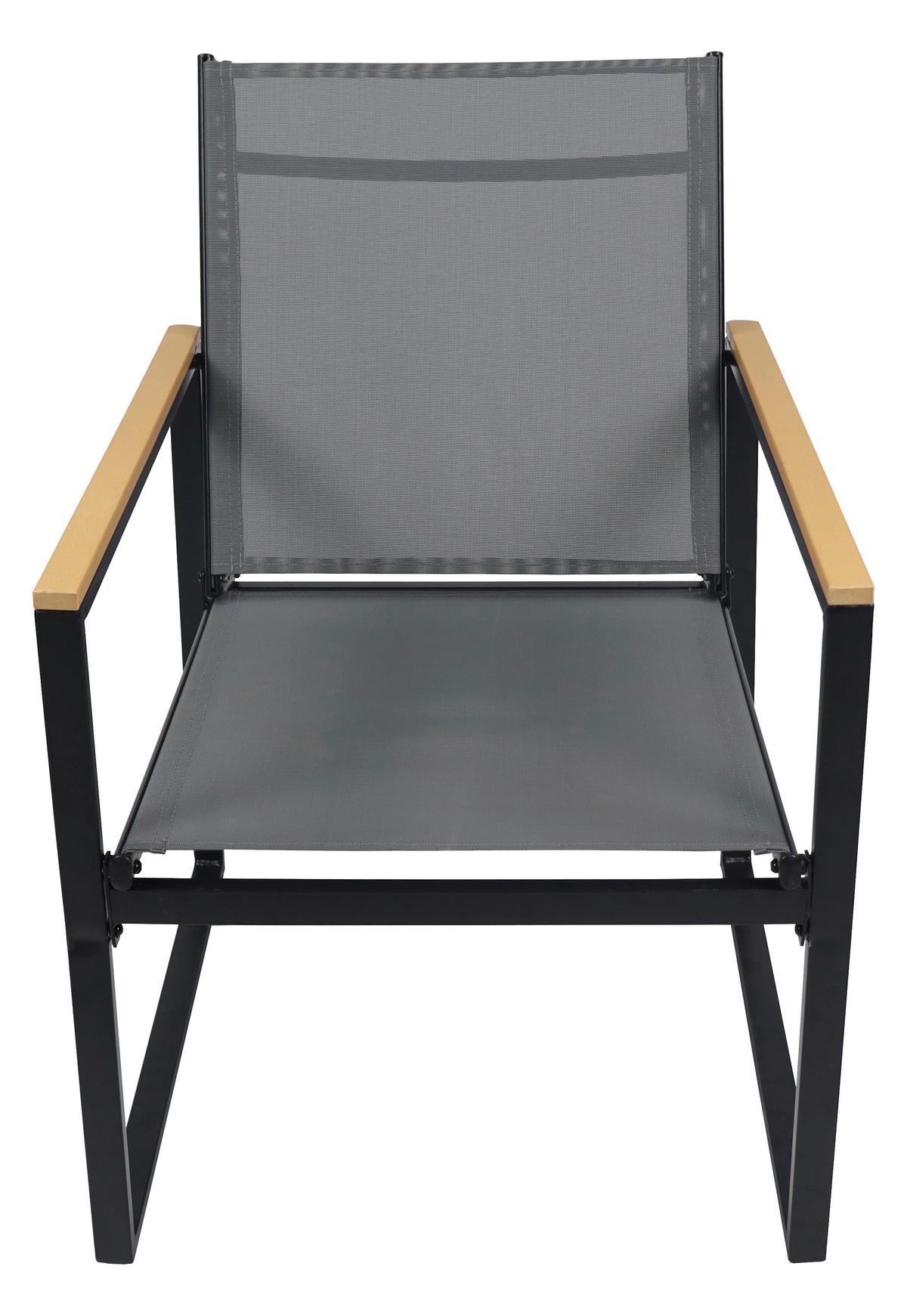 GARTENSTUHL-SET VOLASI 919252 2ER-SET - Honigeiche/Anthrazit, Modern, Holzwerkstoff/Kunststoff (54/83/65cm) - MID.YOU